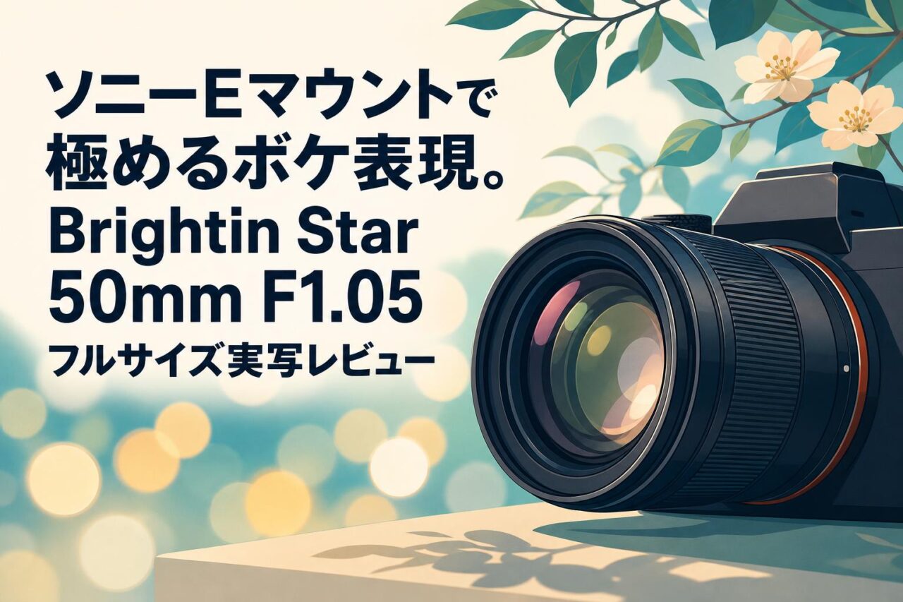 ソニーEマウントで極めるボケ表現。Brightin Star 50mm F1.05 フル