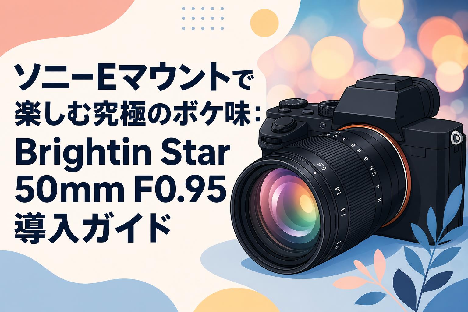 ソニーEマウントで楽しむ究極のボケ味：Brightin Star 50mm F0.95導入