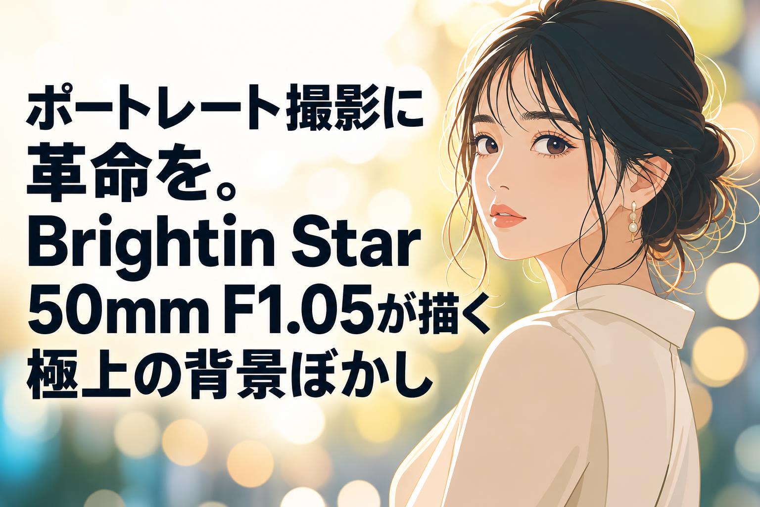 ポートレート撮影に革命を。Brightin Star 50mm F1.05が描く極上の背景