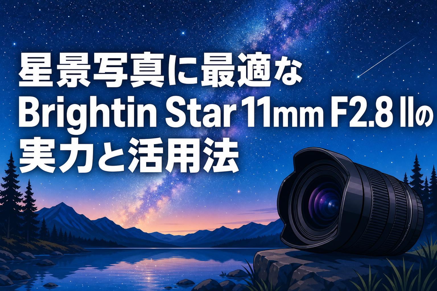星景写真に最適なBrightin Star 11mm F2.8 IIの実力と活用法 | PANDA