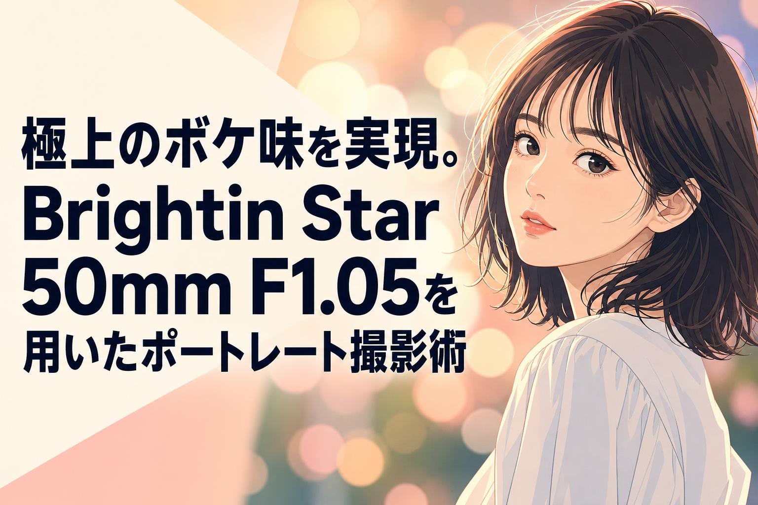 Canon FT f1.4/50mm　明るいレンズ ポートレートのボケが美しい 極上のボケ味を実現。Brightin Star 50mm F1.05を用いたポートレート