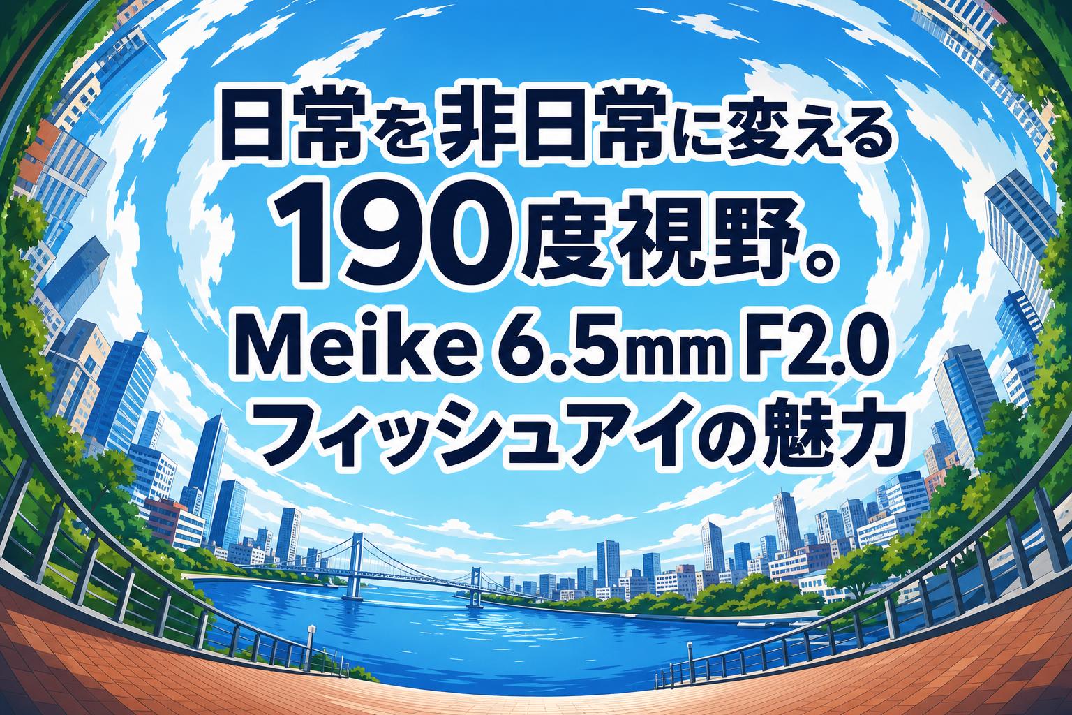日常を非日常に変える190度視野。Meike 6.5mm F2.0フィッシュアイの