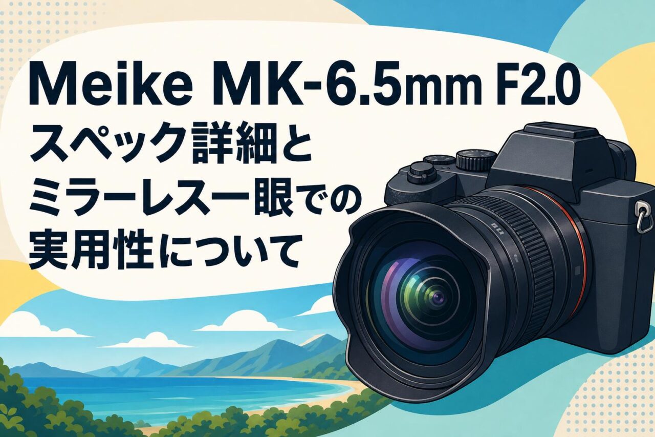 Meike MK-6.5mm F2.0 スペック詳細とミラーレス一眼での実用性について