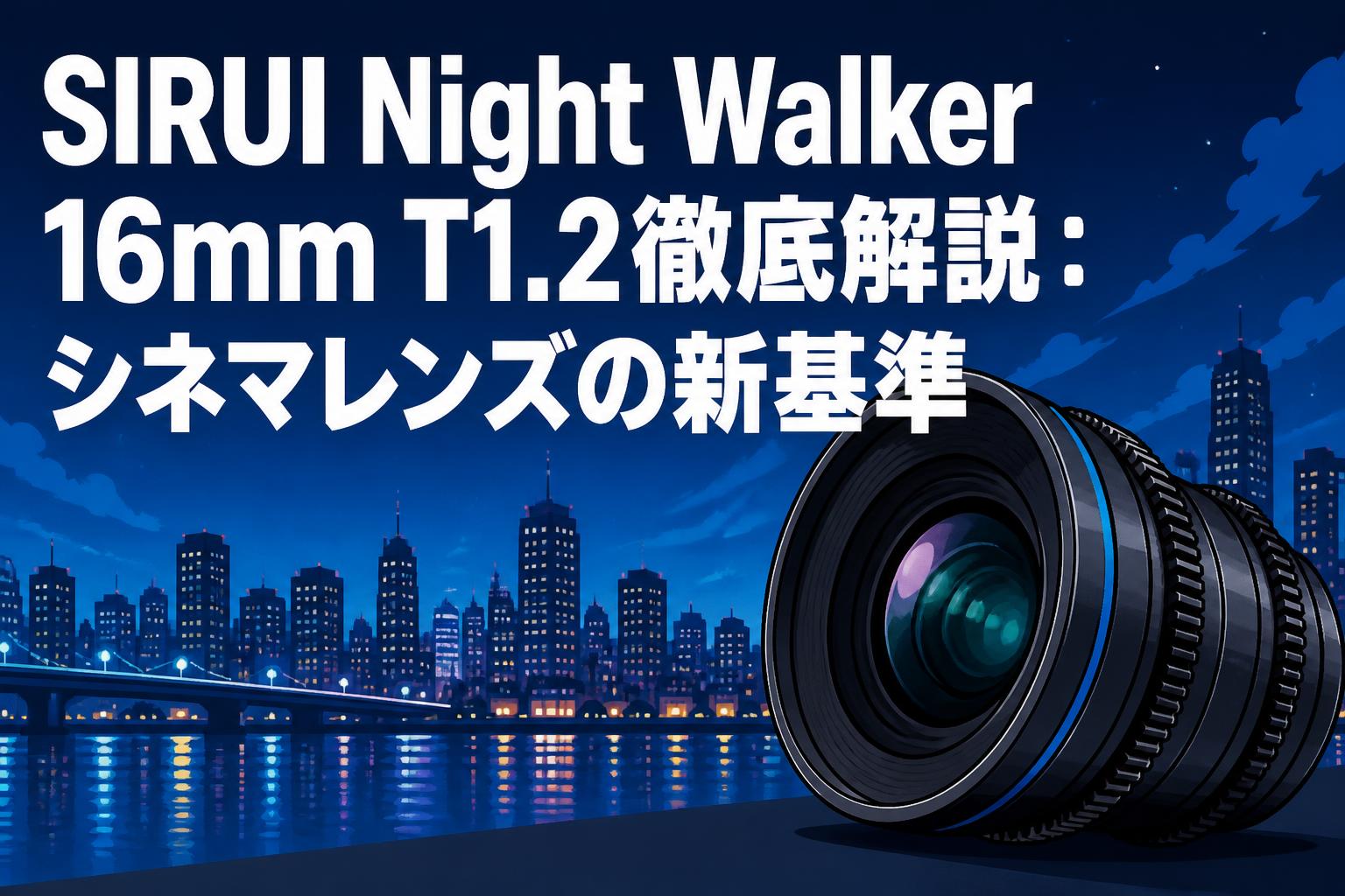 SIRUI Night Walker 16mm T1.2徹底解説：シネマレンズの新基準 | PANDA