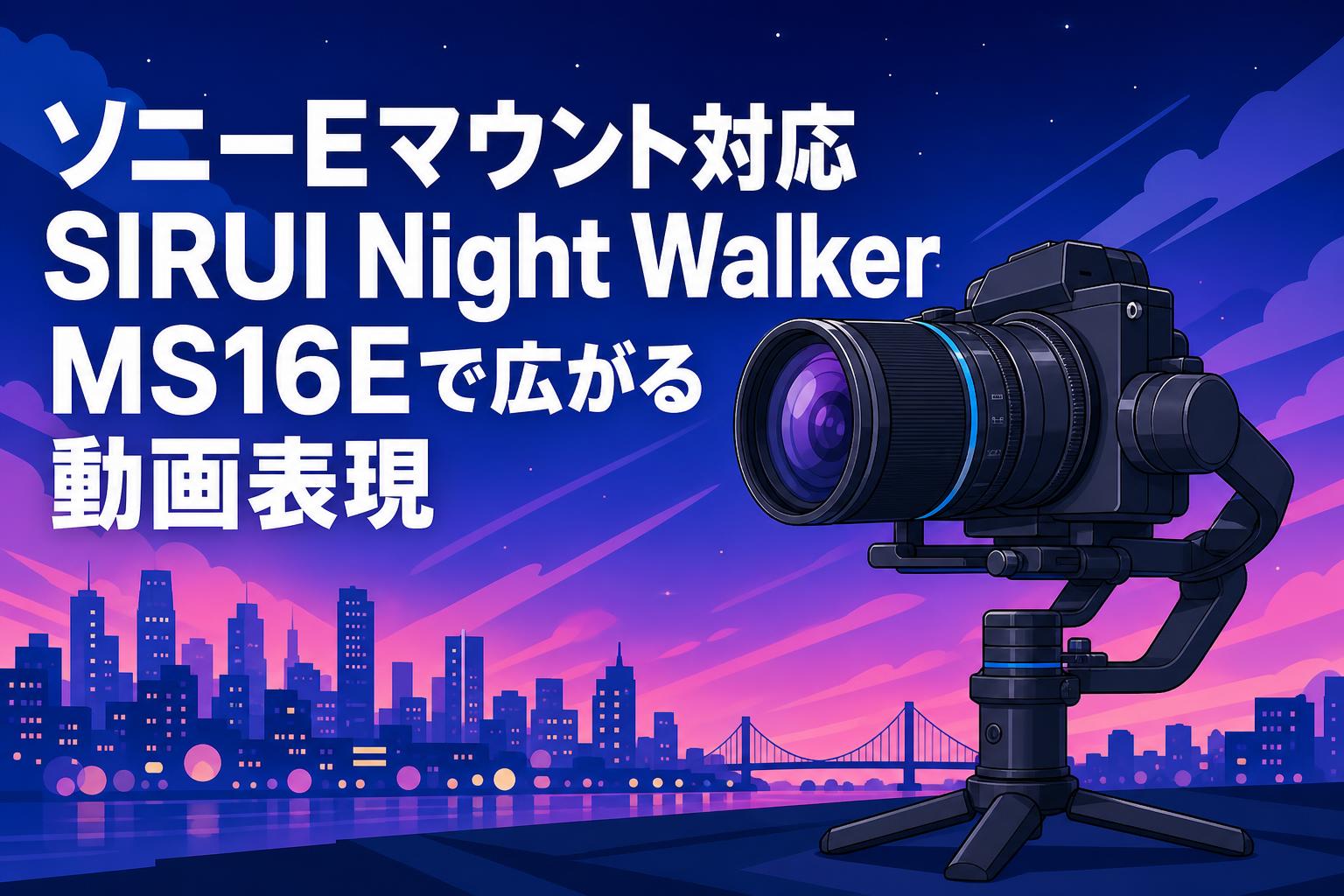 ソニーEマウント対応 SIRUI Night Walker MS16Eで広がる動画表現