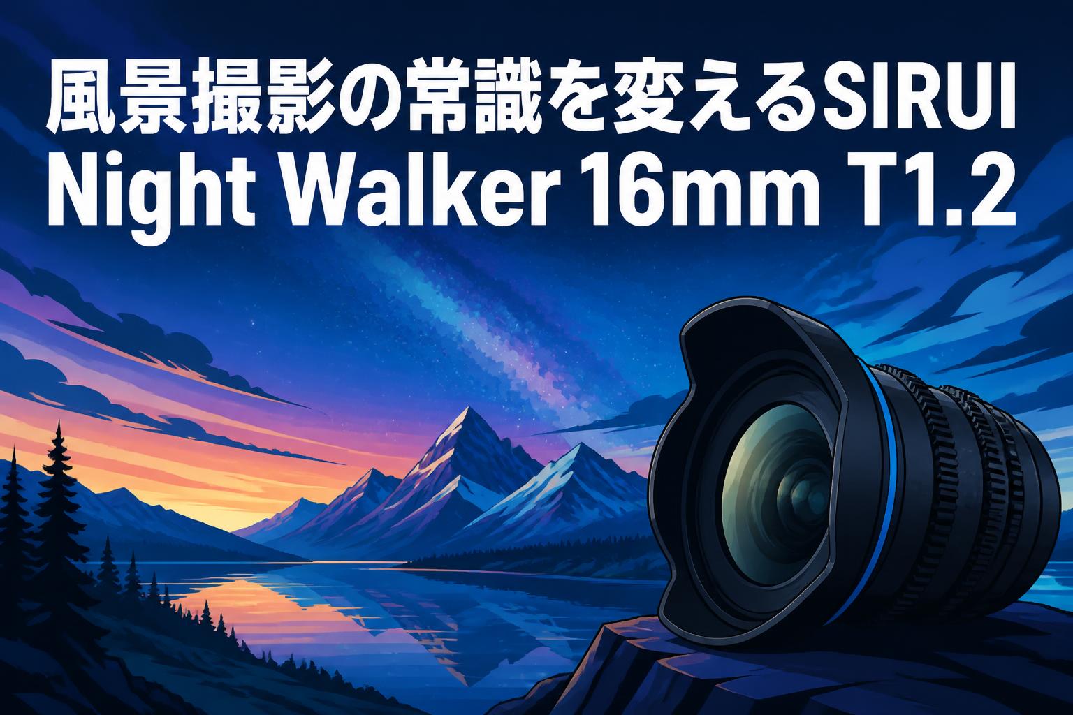 風景撮影の常識を変えるSIRUI Night Walker 16mm T1.2 | PANDA TIMES