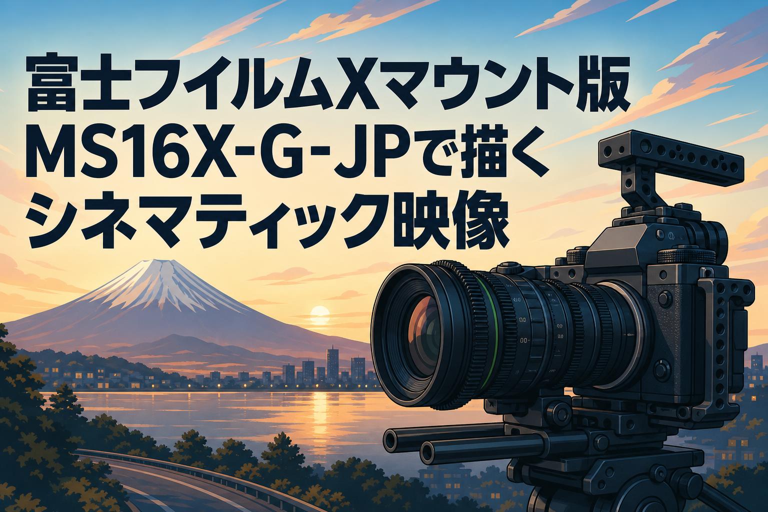 富士フイルムXマウント版MS16X-G-JPで描くシネマティック映像 | PANDA