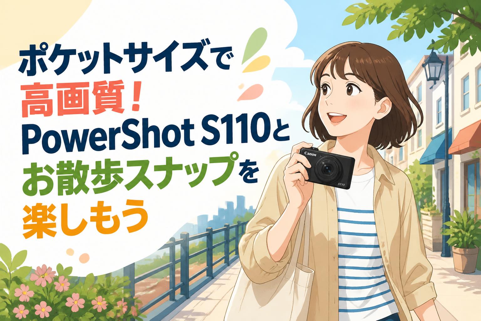 ポケットサイズで高画質！PowerShot S110とお散歩スナップを楽しもう