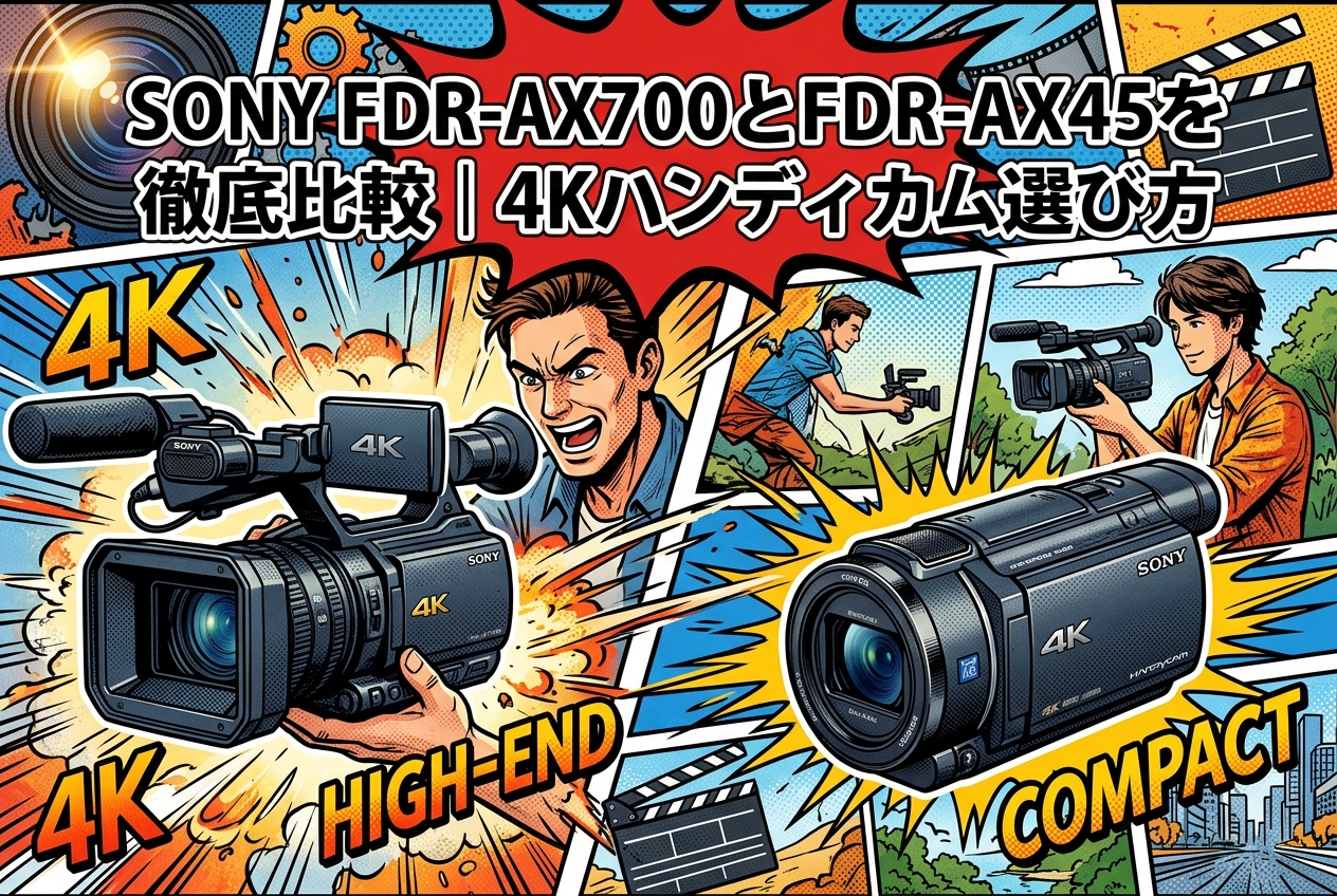 SONY FDR-AX700とFDR-AX45を徹底比較｜4Kハンディカム選び方 | PANDA
