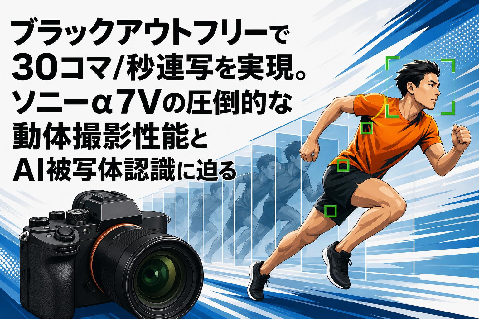 ブラックアウトフリーで30コマ/秒連写を実現。ソニーα7Vの圧倒的な動体