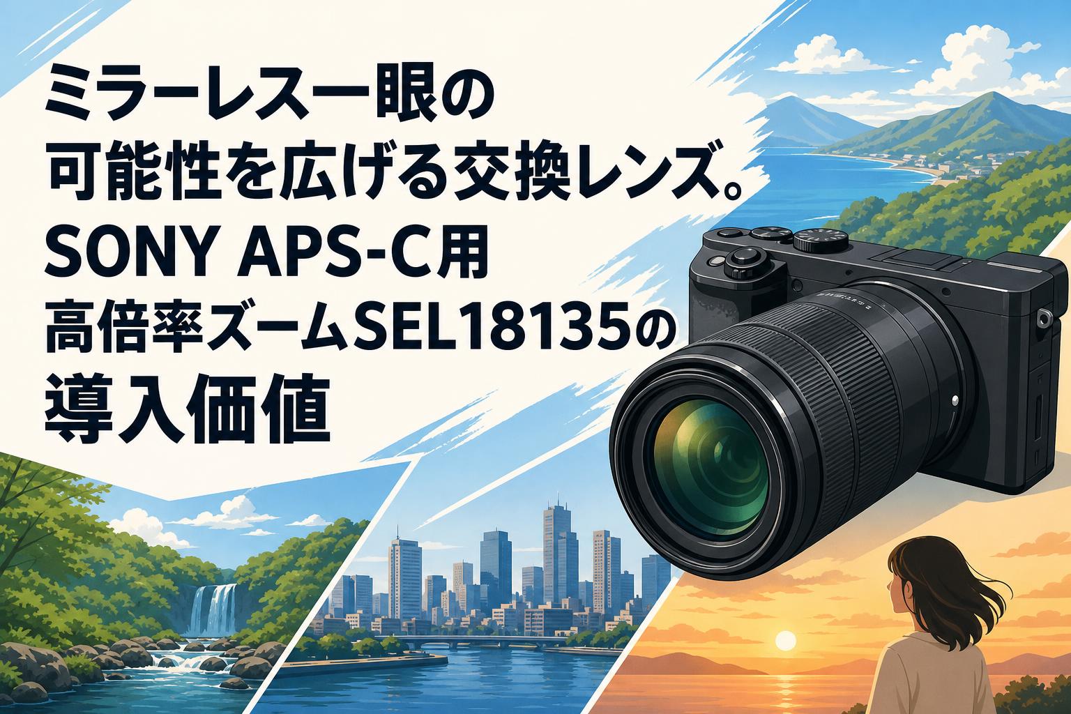新品SONYデジタル一眼レフカメラ用レンズ ミラーレス一眼の可能性を広げる交換レンズ。SONY APS-C用高倍率ズーム