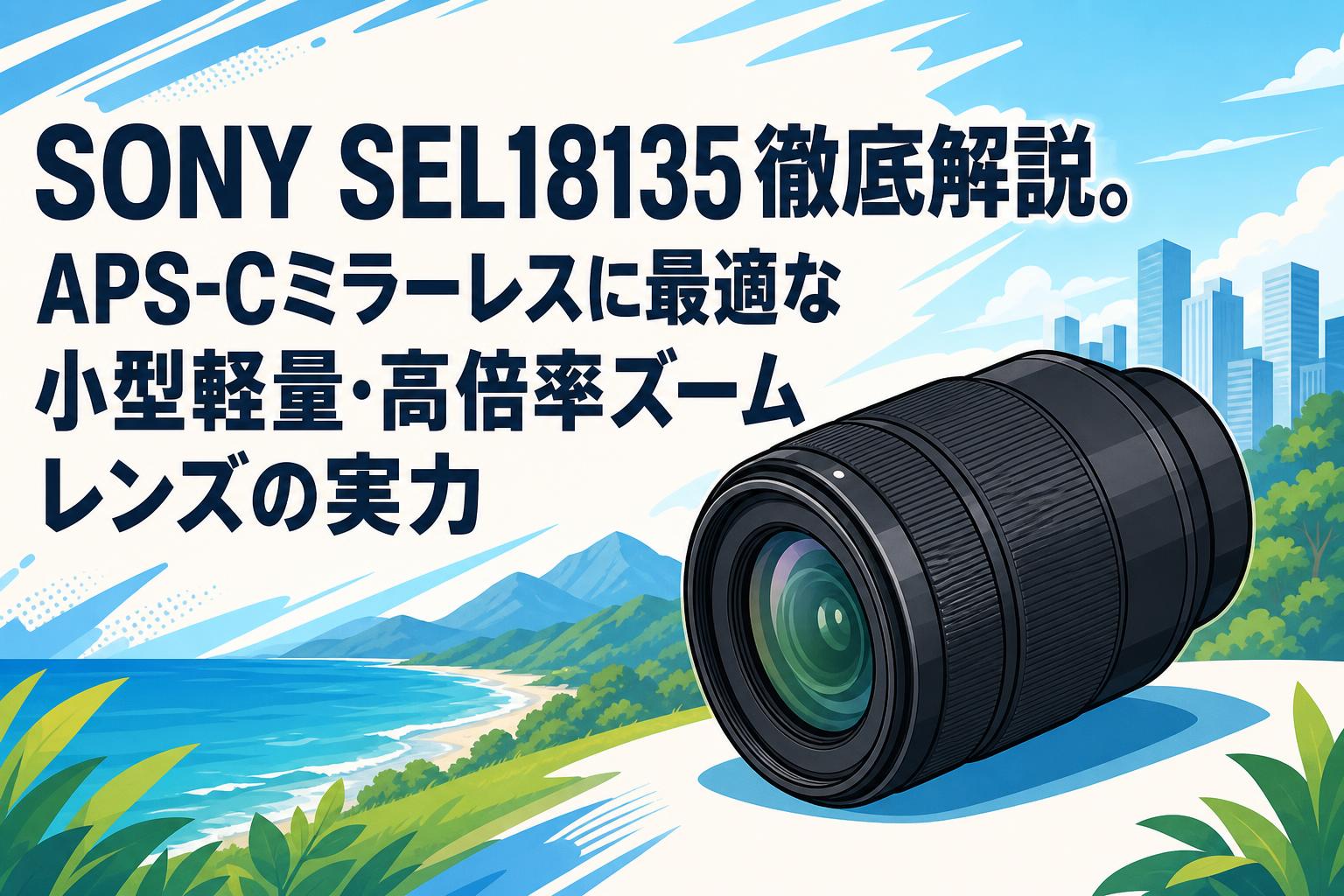 SONY SEL18135徹底解説。APS-Cミラーレスに最適な小型軽量・高倍率