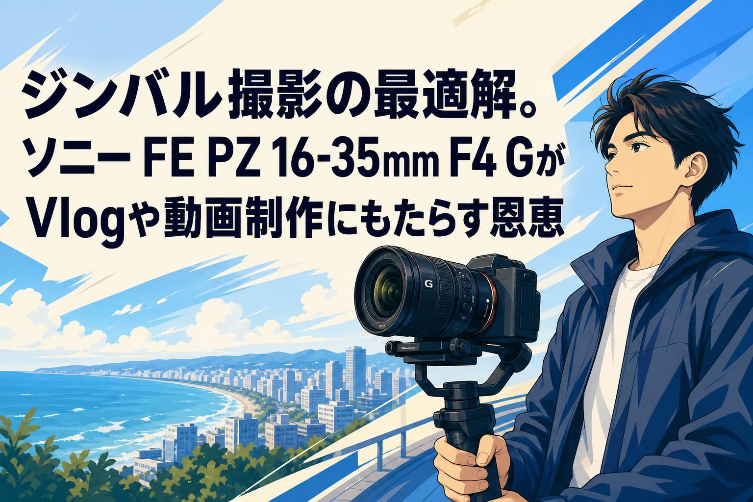 ジンバル撮影の最適解。ソニー FE PZ 16-35mm F4 GがVlogや動画制作に