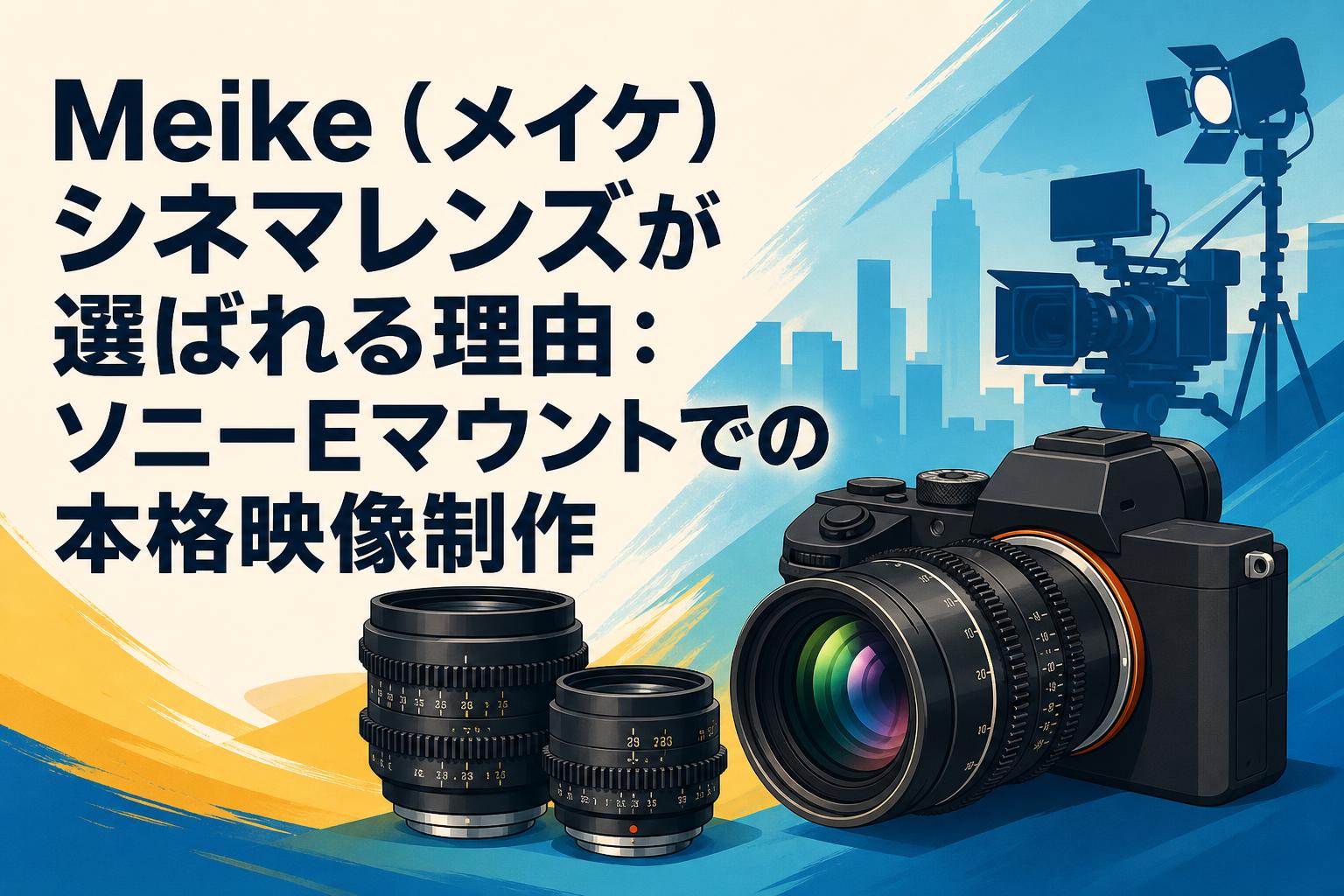 み*マ様 フィルムカメラ レンズ 等 お纏め Meike（メイケ）シネマレンズが選ばれる理由：ソニーEマウントでの本格