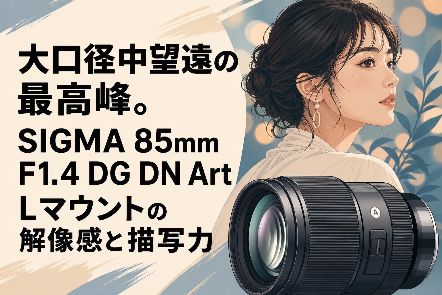 大口径中望遠の最高峰。SIGMA 85mm F1.4 DG DN Art Lマウントの解像感
