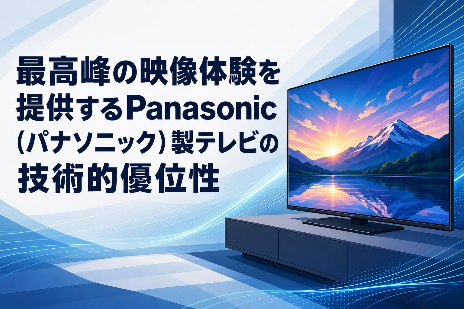 最高峰の映像体験を提供するPanasonic（パナソニック）製テレビの技術