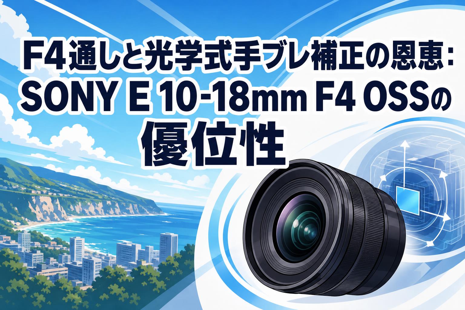 F4通しと光学式手ブレ補正の恩恵：SONY E 10-18mm F4 OSSの優位性