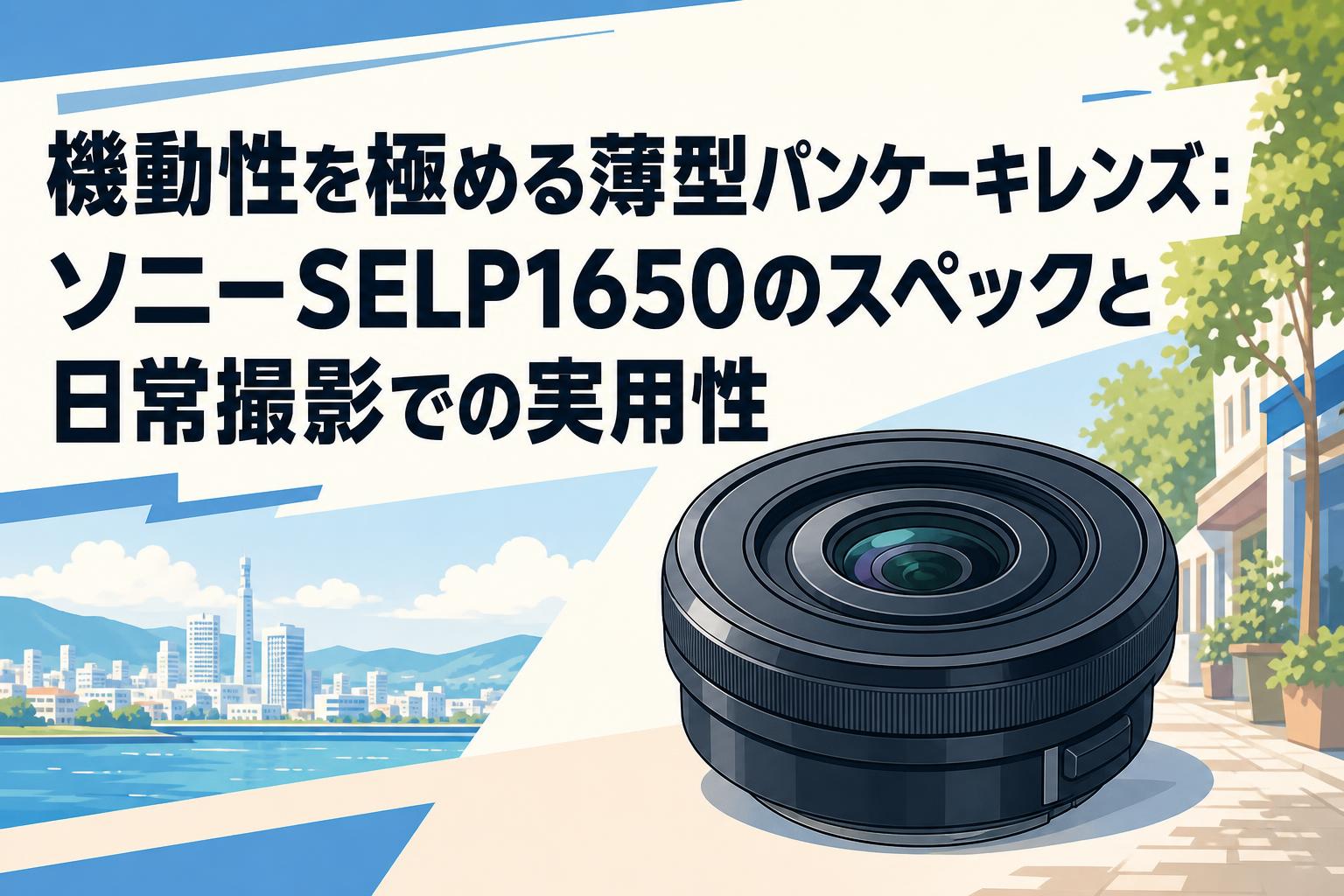 機動性を極める薄型パンケーキレンズ：ソニーSELP1650のスペックと日常