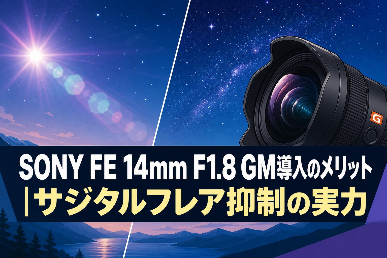 SONY FE 14mm F1.8GM 保証修理品・未使用に等しいです。 SONY FE 14mm F1.8 GM導入のメリット|サジタルフレア抑制の実力