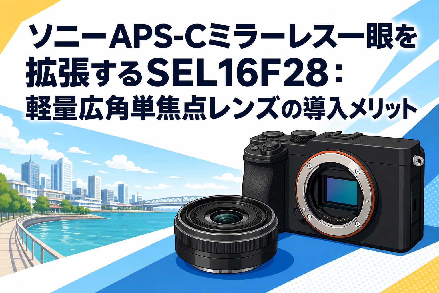 ソニーAPS-Cミラーレス一眼を拡張するSEL16F28：軽量広角単焦点レンズ