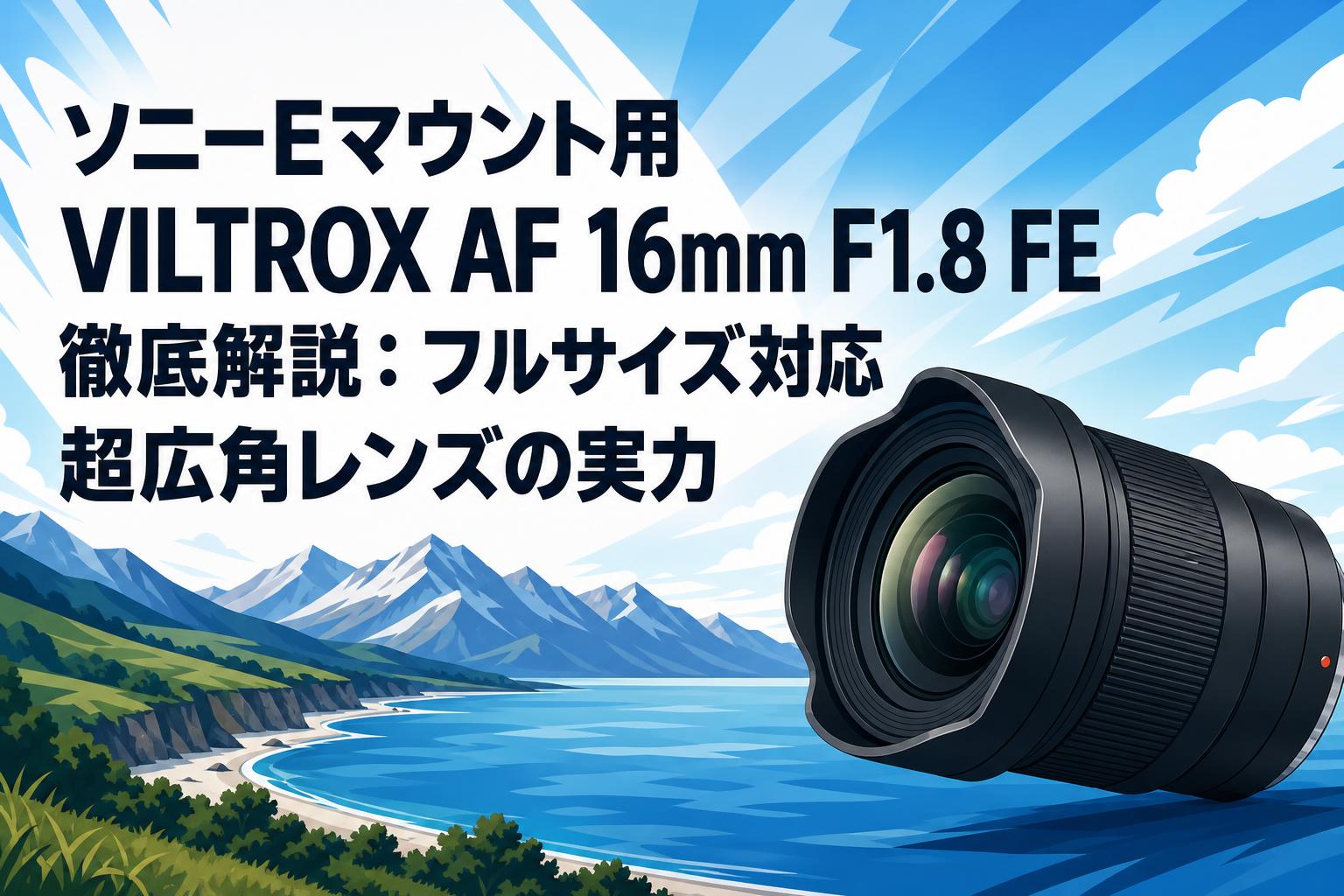 ソニーEマウント用 VILTROX AF 16mm F1.8 FE 徹底解説：フルサイズ対応