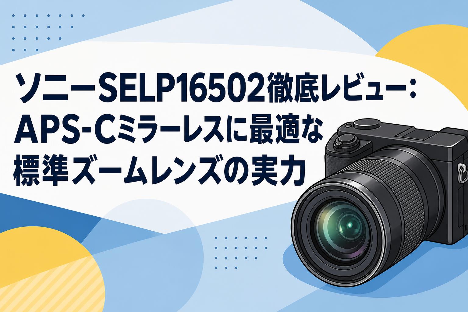 ソニーSELP16502徹底レビュー：APS-Cミラーレスに最適な標準ズーム