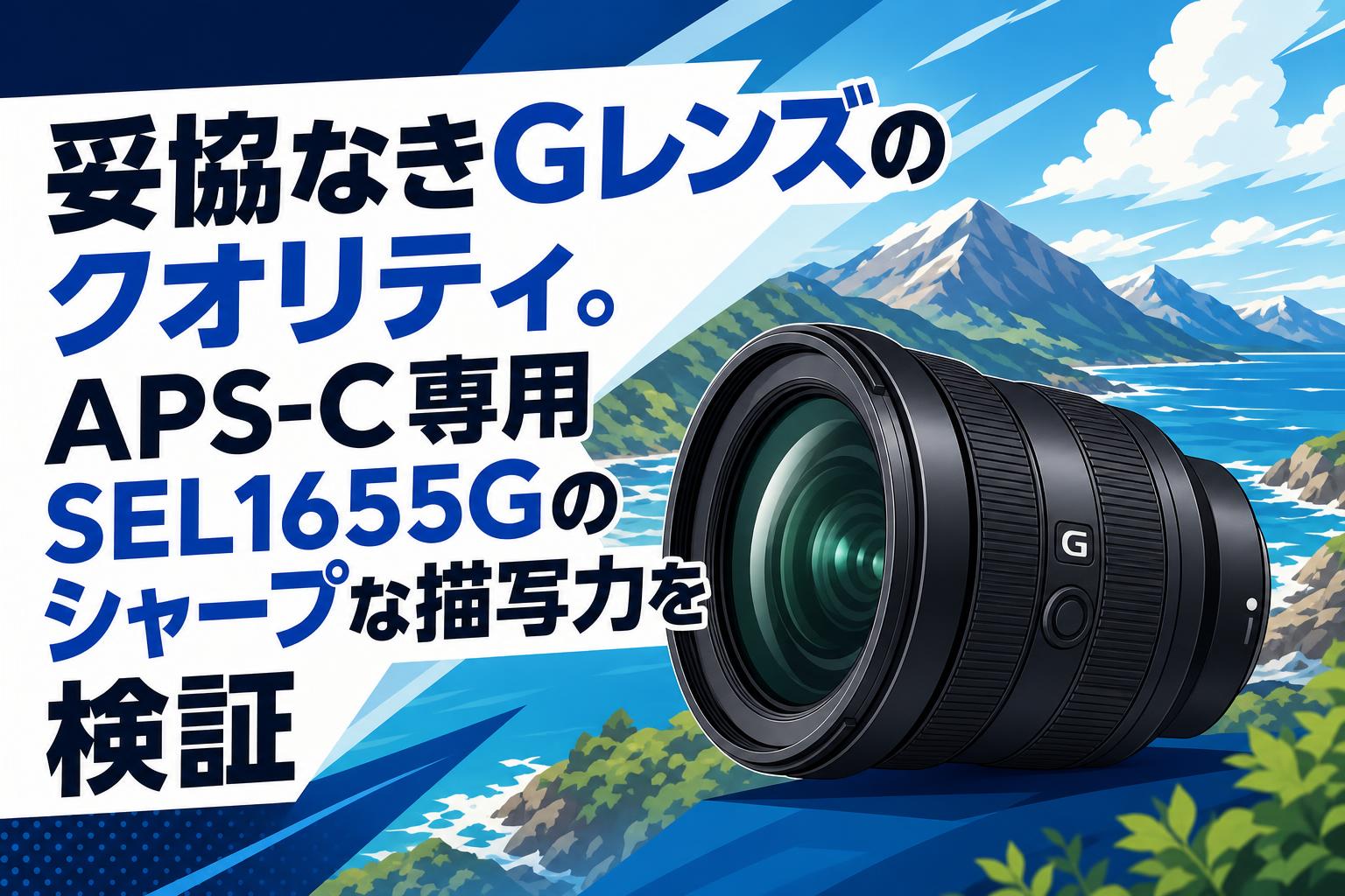 妥協なきGレンズのクオリティ。APS-C専用SEL1655Gのシャープな描写力を