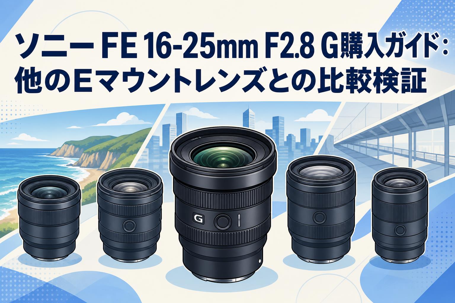 ソニーFE 16-25mm F2.8 G購入ガイド：他のEマウントレンズとの比較検証