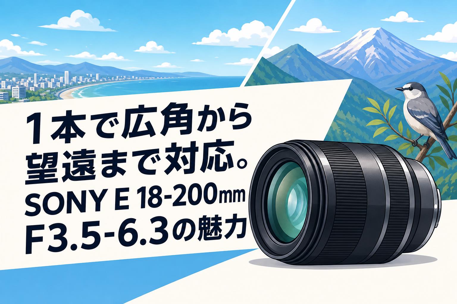 1本で広角から望遠まで対応。SONY E 18-200mm F3.5-6.3の魅力 | PANDA