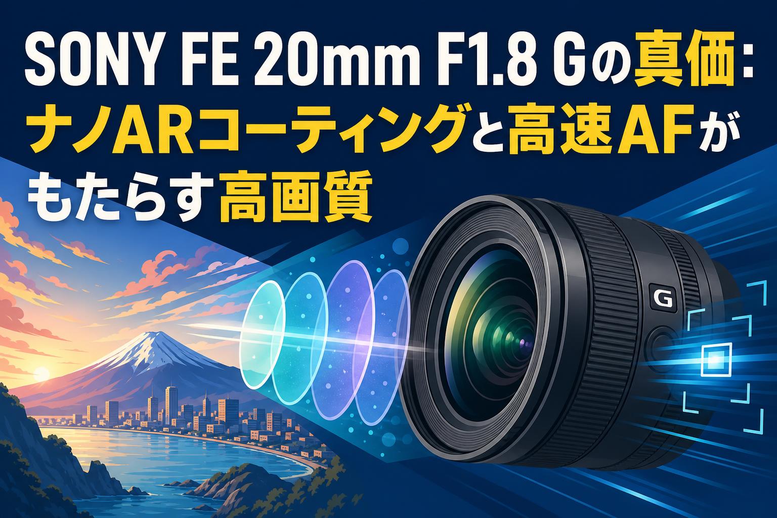 SONY FE 20mm F1.8 G レンズメーカー点検清掃済み