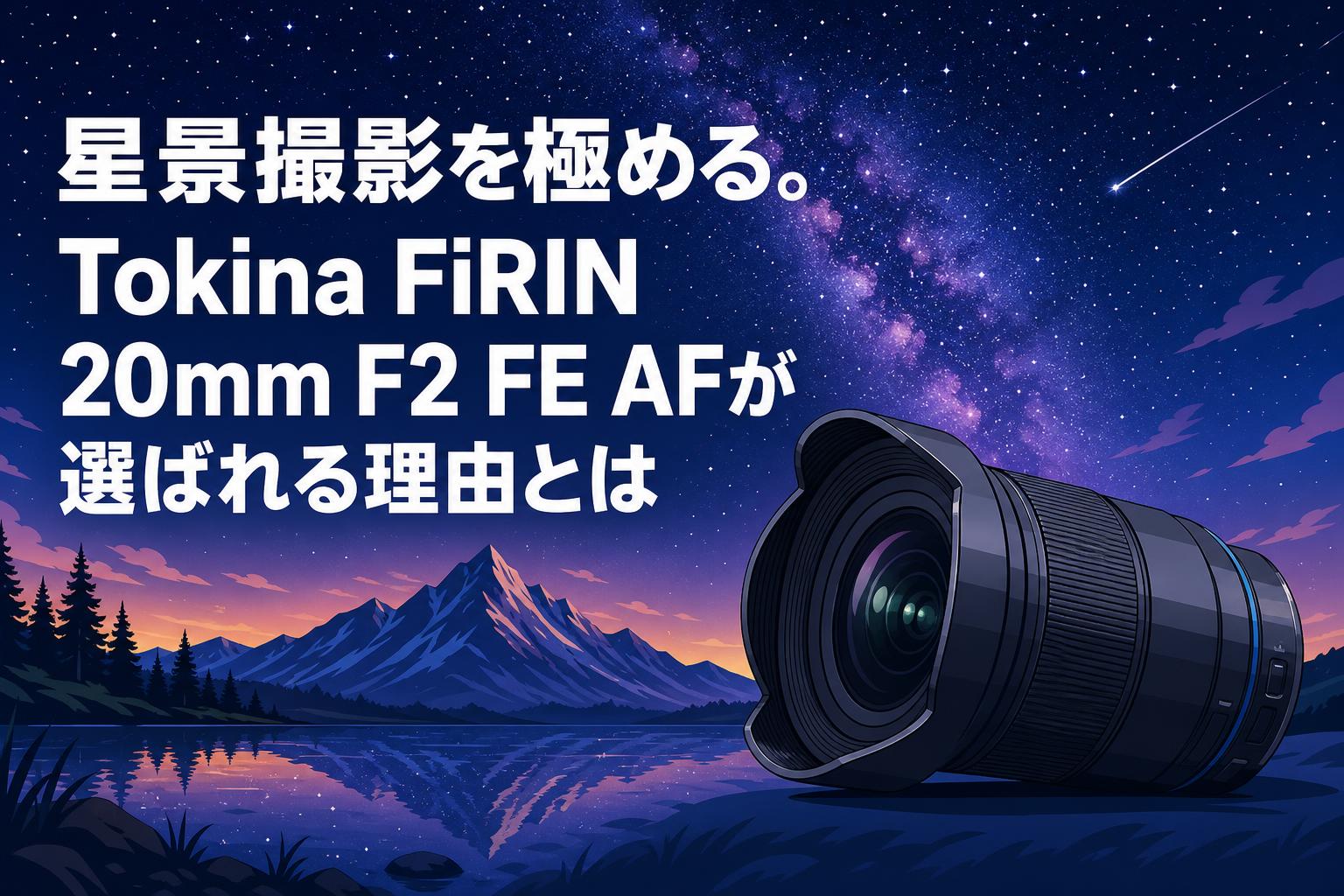 星景撮影を極める。Tokina FiRIN 20mm F2 FE AFが選ばれる理由とは