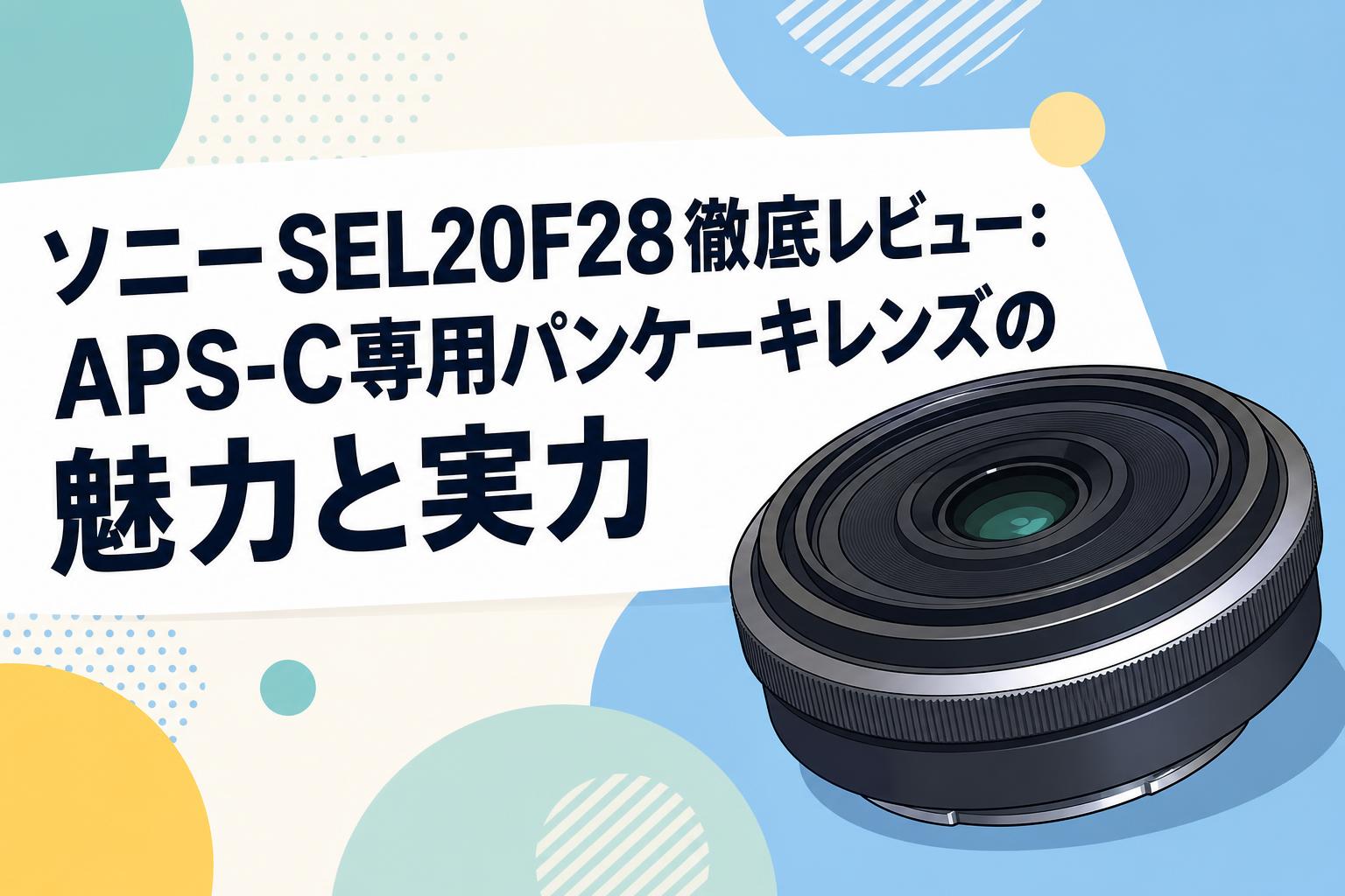 ソニー SEL20F28 Eマウント パンケーキレンズ ソニーSEL20F28徹底レビュー：APS-C専用パンケーキレンズの魅力と実力