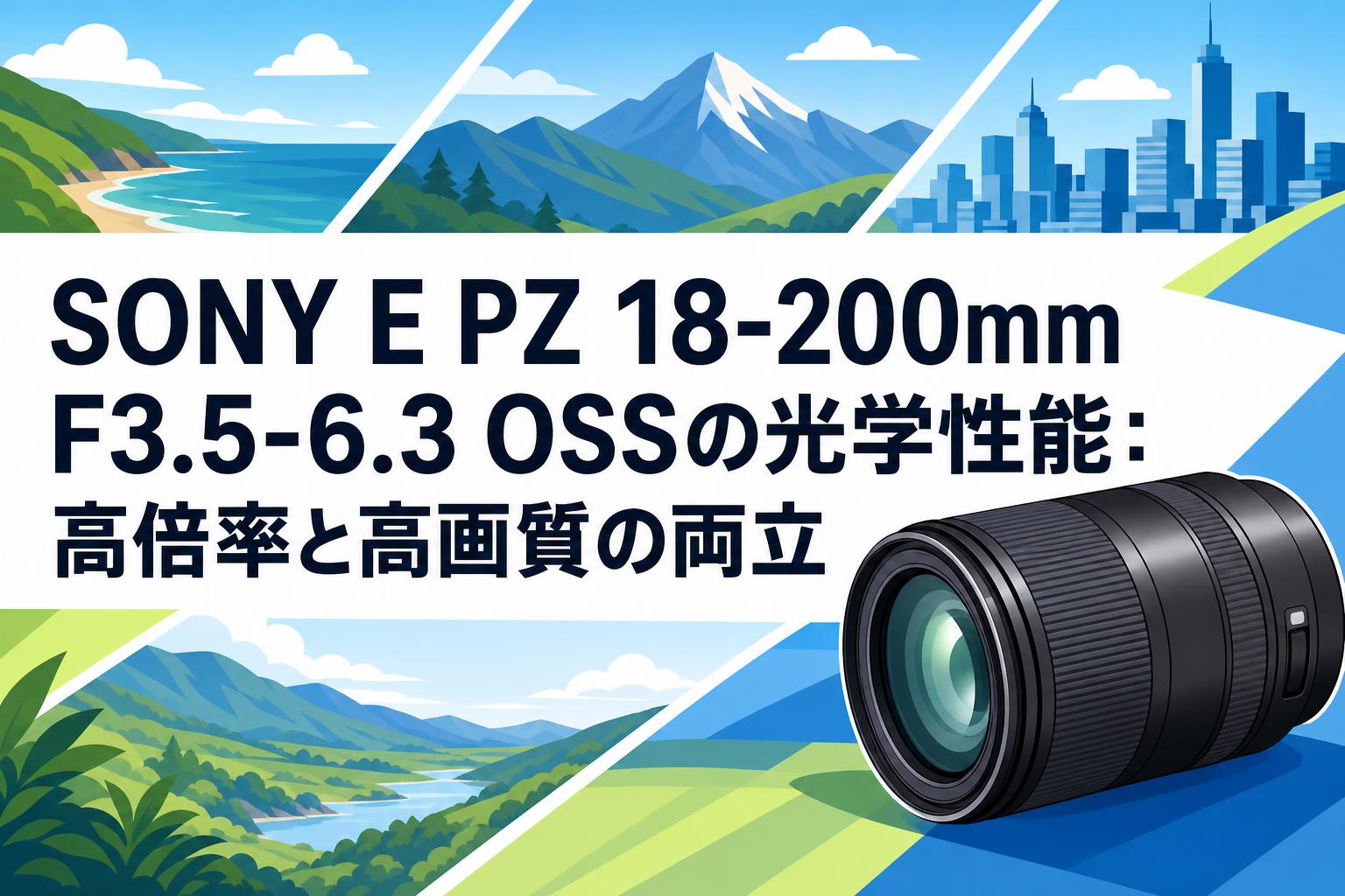 SONY E PZ 18-200mm F3.5-6.3 OSSの光学性能：高倍率と高画質の両立