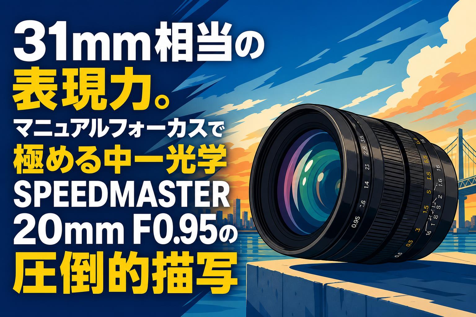 31mm相当の表現力。マニュアルフォーカスで極める中一光学 SPEEDMASTER
