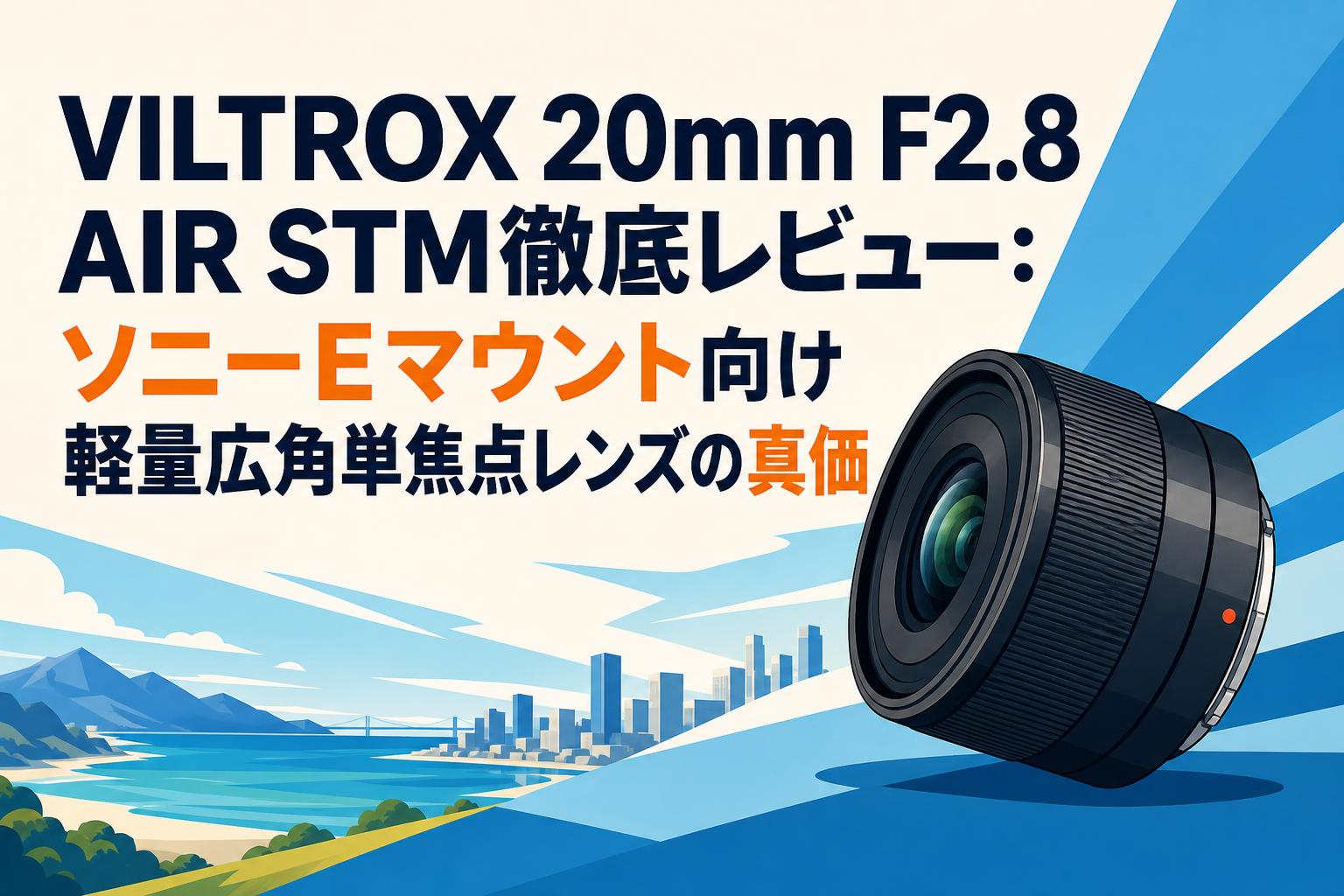VILTROX 20mm F2.8 AIR STM徹底レビュー：ソニーEマウント向け軽量広角