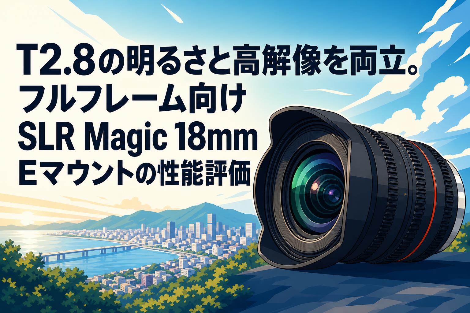 T2.8の明るさと高解像を両立。フルフレーム向けSLR Magic 18mm E