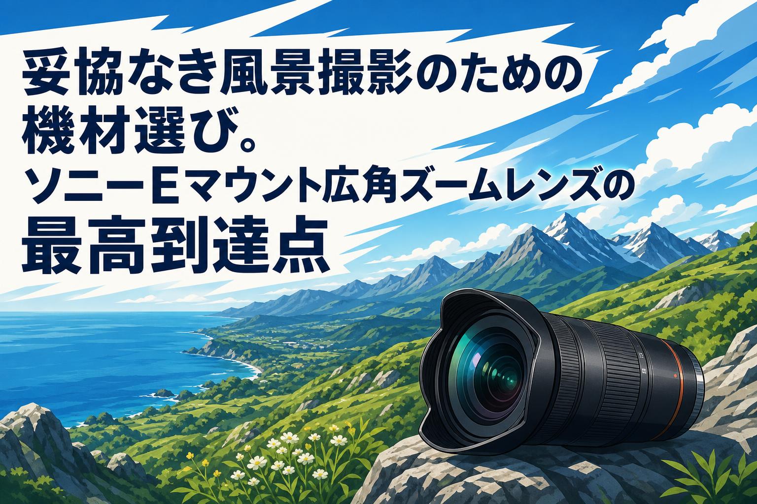 妥協なき風景撮影のための機材選び。ソニーEマウント広角ズームレンズ