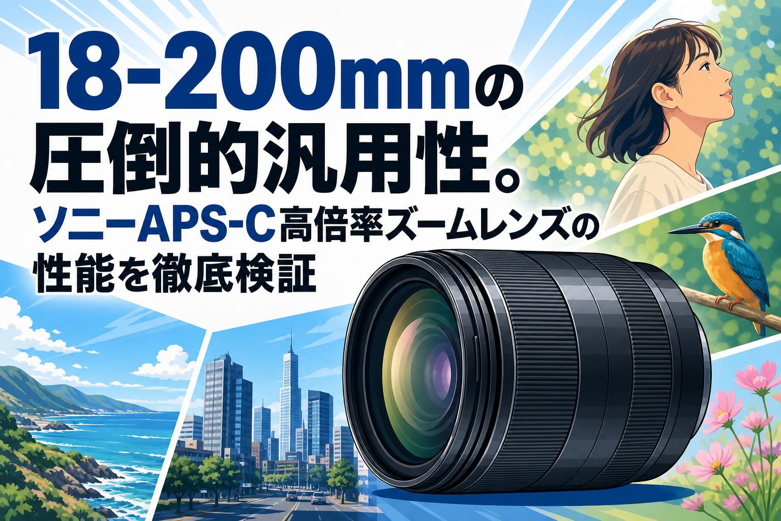 18-200mmの圧倒的汎用性。ソニーAPS-C高倍率ズームレンズの性能を徹底