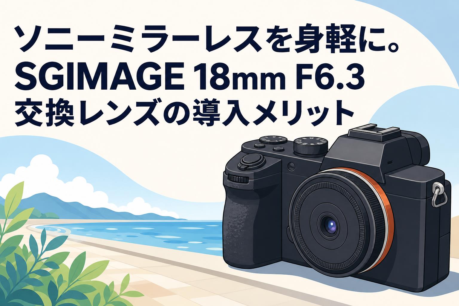 ソニーミラーレスを身軽に。SGIMAGE 18mm F6.3交換レンズの導入