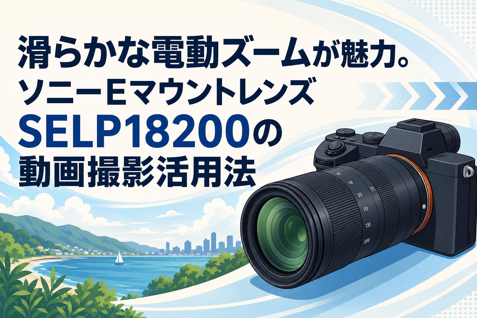 滑らかな電動ズームが魅力。ソニーEマウントレンズSELP18200の動画撮影