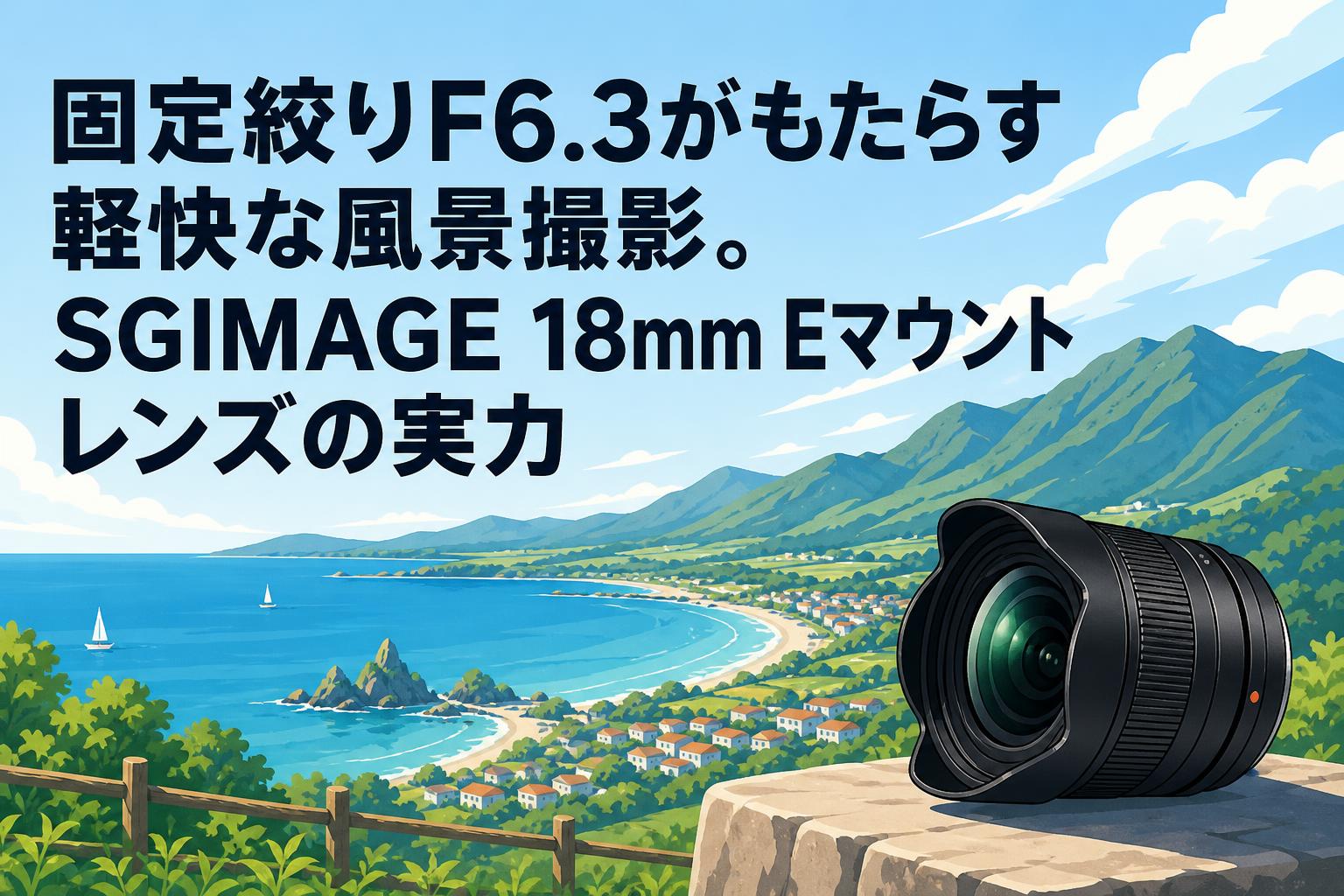 固定絞りF6.3がもたらす軽快な風景撮影。SGIMAGE 18mm Eマウントレンズ