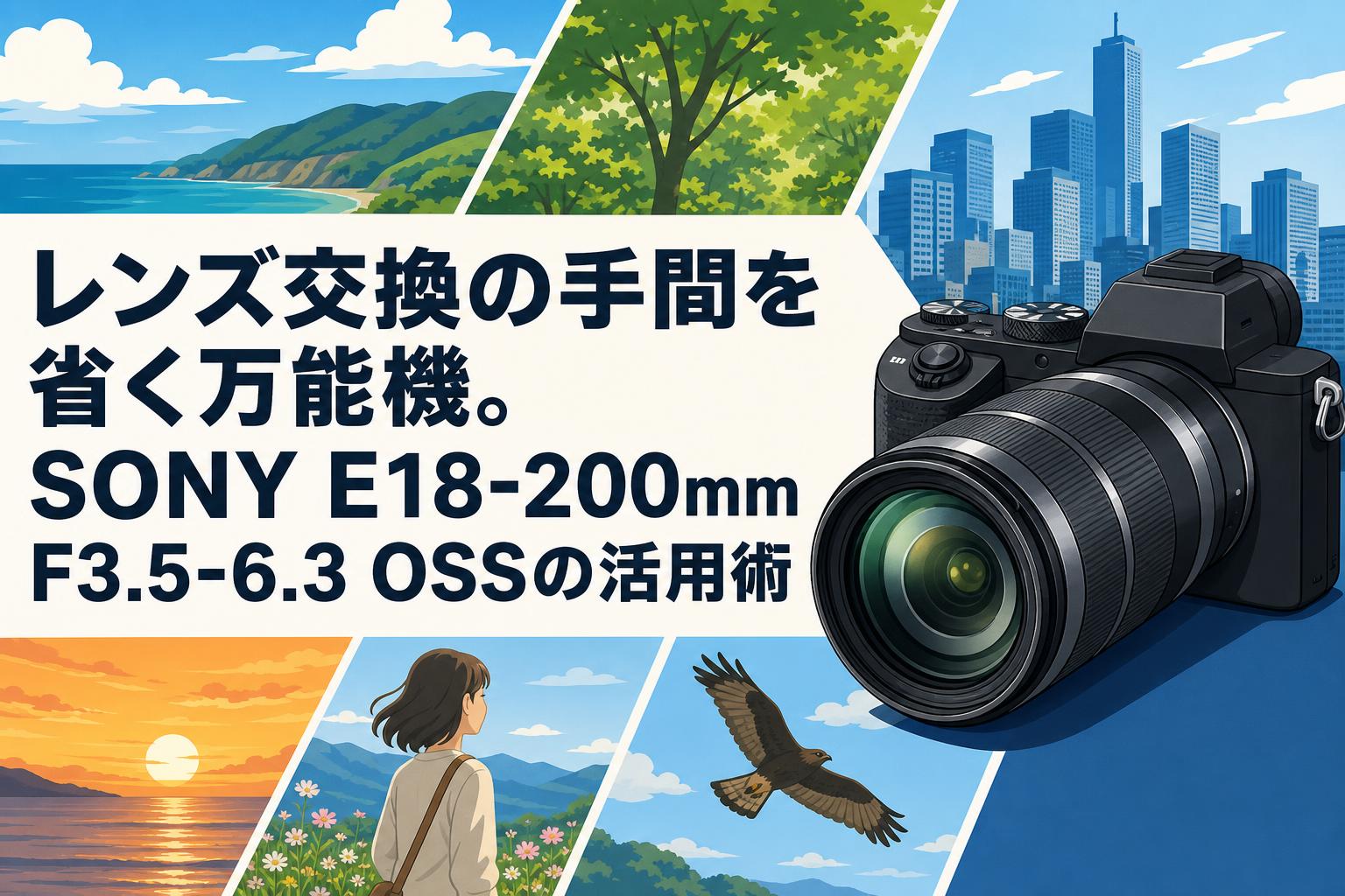 レンズ交換の手間を省く万能機。SONY E18-200mm F3.5-6.3 OSSの活用術
