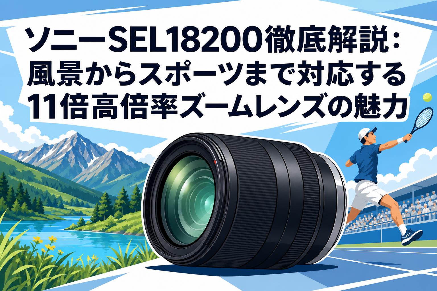 ソニーSEL18200徹底解説：風景からスポーツまで対応する11倍高倍率