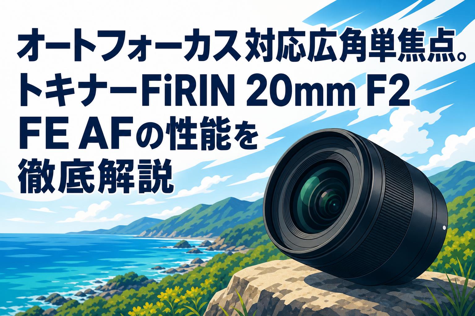 オートフォーカス対応広角単焦点。トキナーFiRIN 20mm F2 FE AFの性能