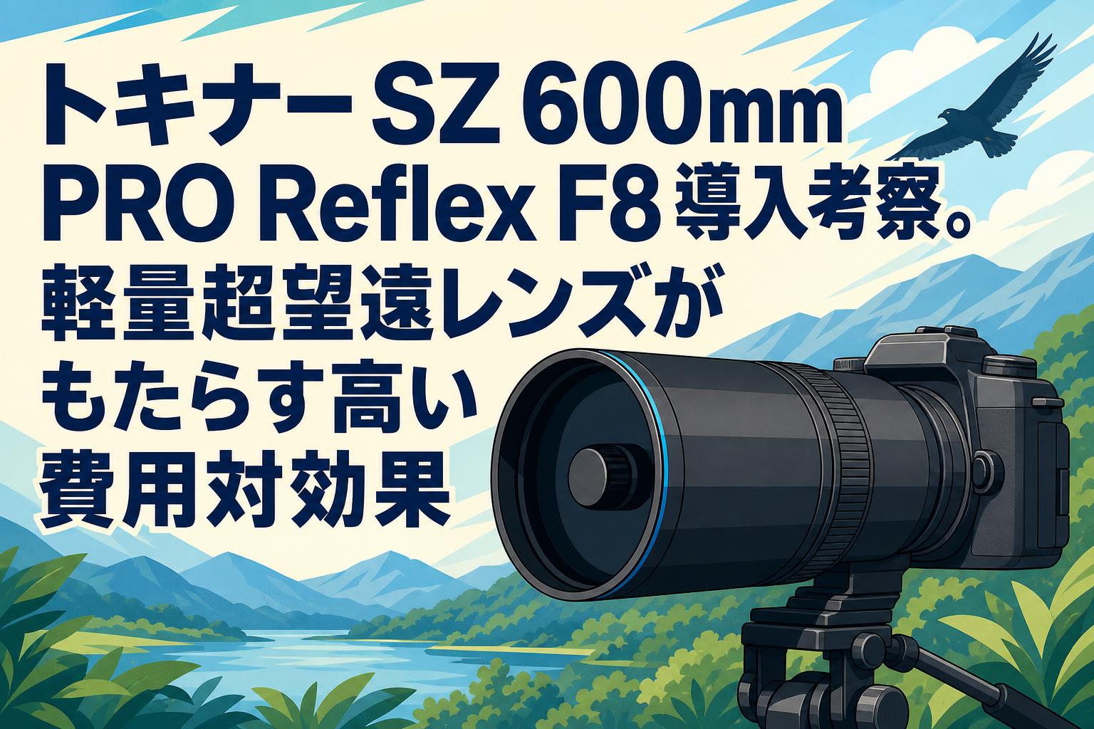 トキナー SZ 600mm PRO Reflex F8 導入考察。軽量超望遠レンズが