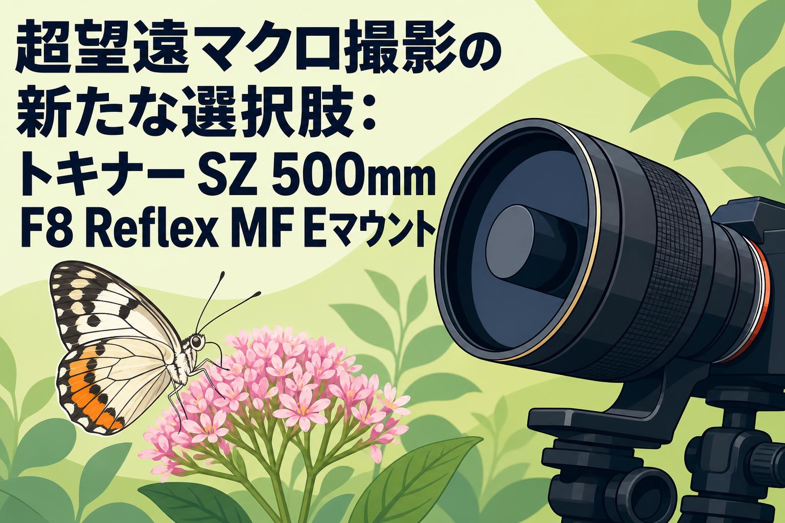 超望遠マクロ撮影の新たな選択肢：トキナー SZ 500mm F8 Reflex MF E