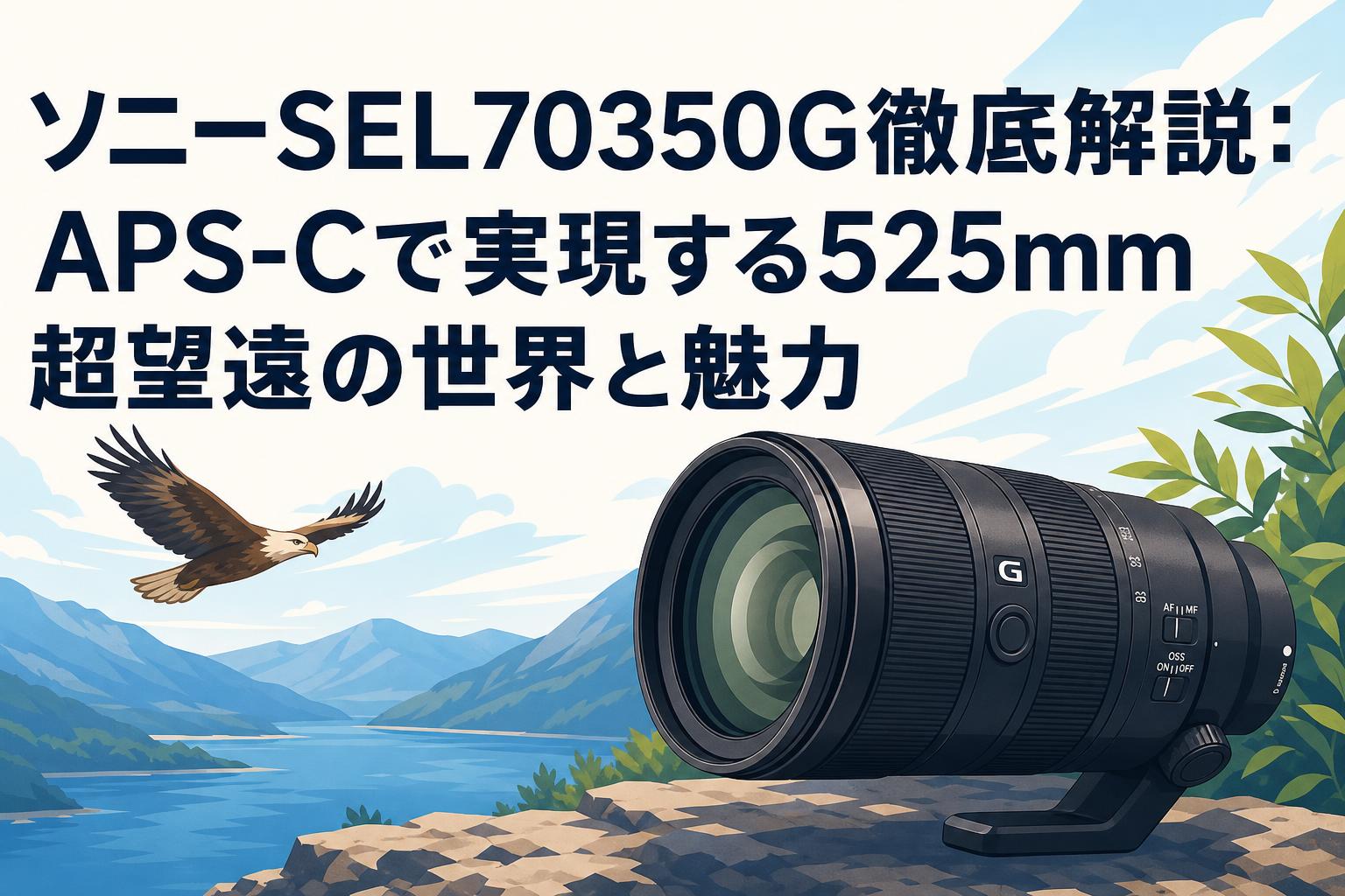 SONY SEL70350G 望遠ズームレンズ　APS-C 箱無し ソニーSEL70350G徹底解説：APS-Cで実現する525mm超望遠の世界と魅力