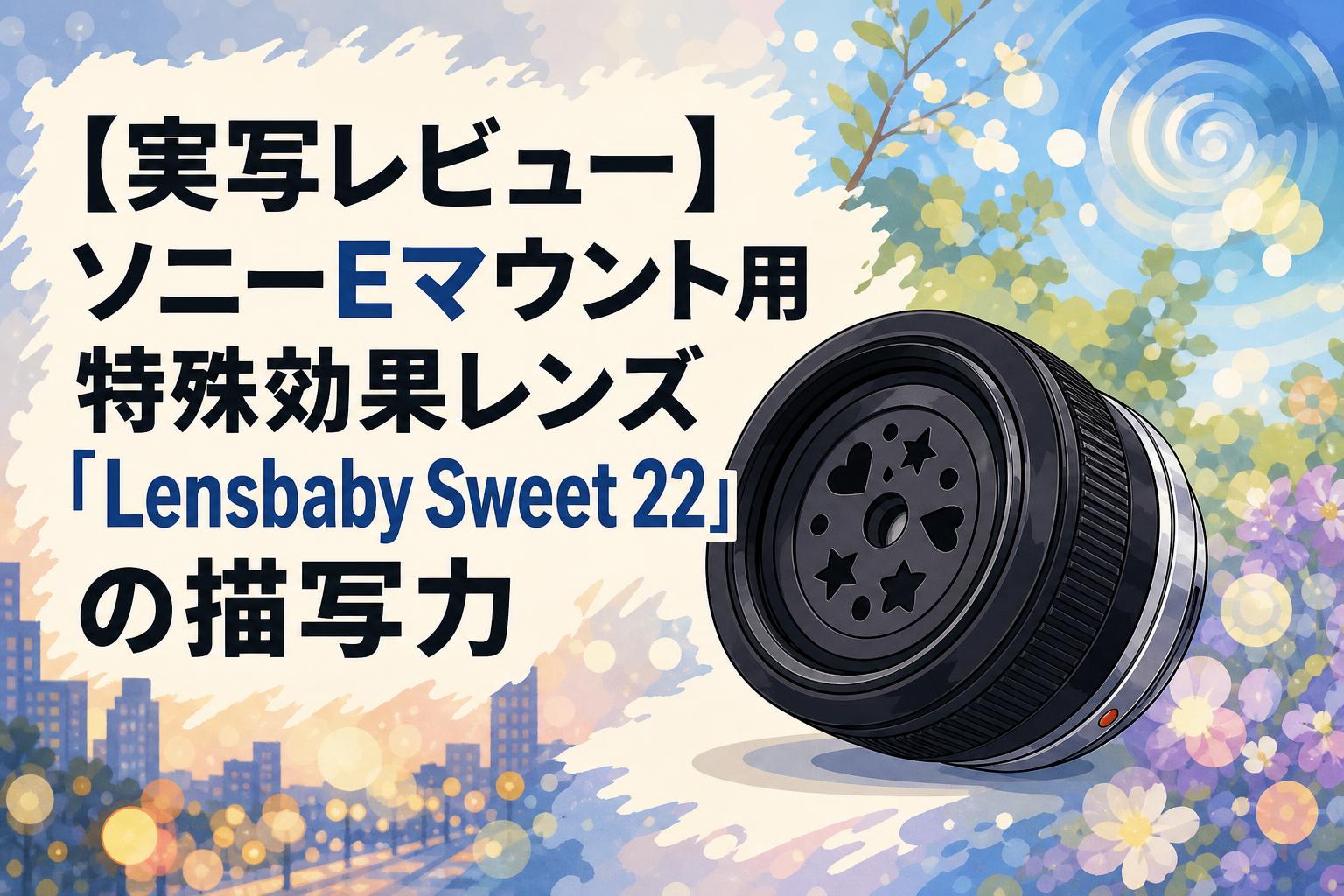 実写レビュー】ソニーEマウント用特殊効果レンズ「Lensbaby Sweet 22