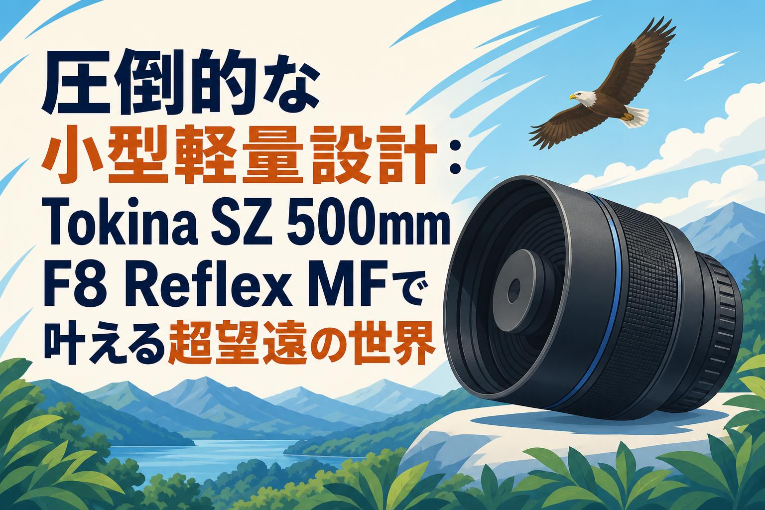 moani様　ご確認用 圧倒的な小型軽量設計：Tokina SZ 500mm F8 Reflex MFで叶える超望遠の
