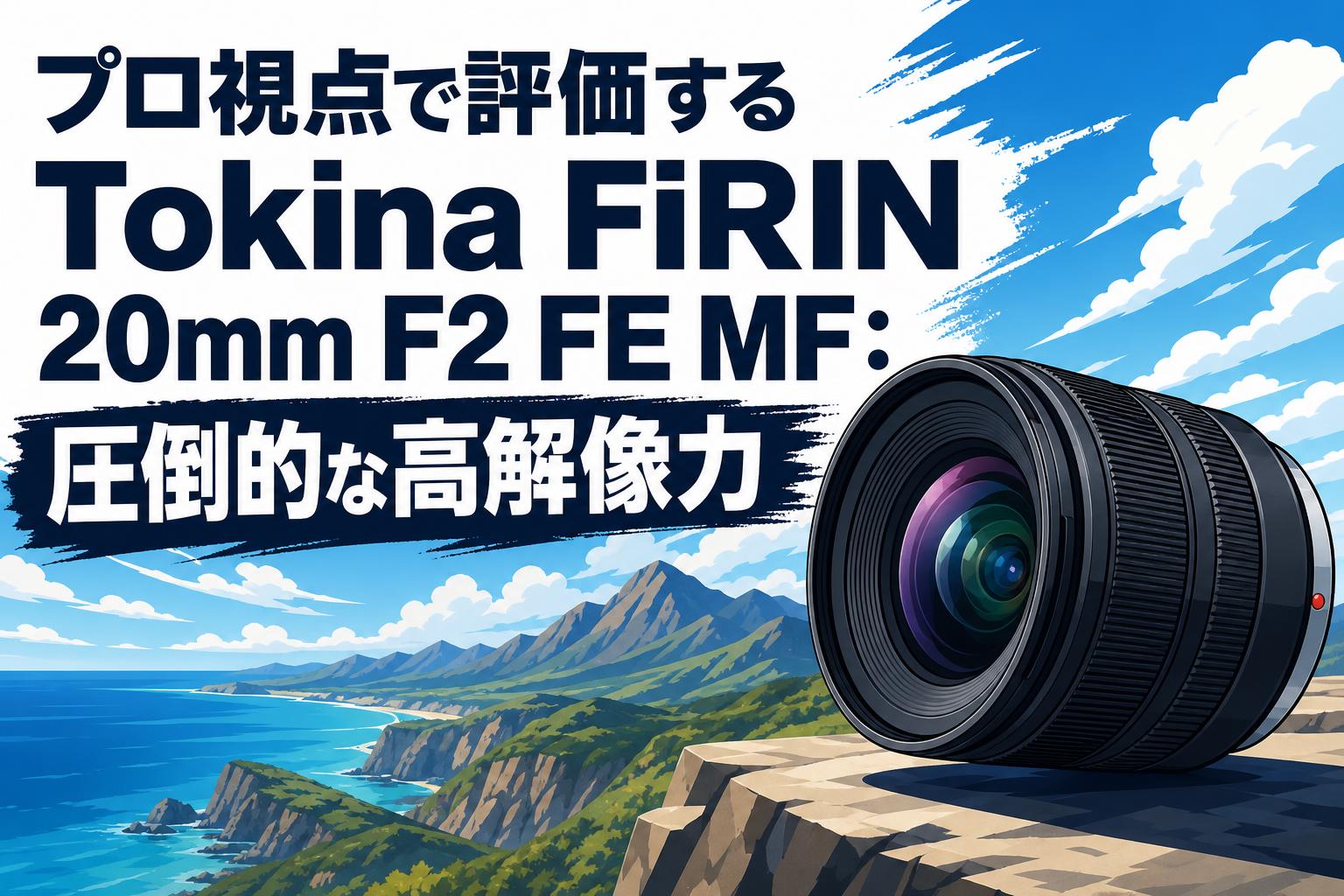 プロ視点で評価するTokina FiRIN 20mm F2 FE MF：圧倒的な高解像力